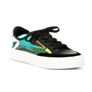 NWT DKNY Ressi Clear Lace Up Fashion Sneakers 8.5